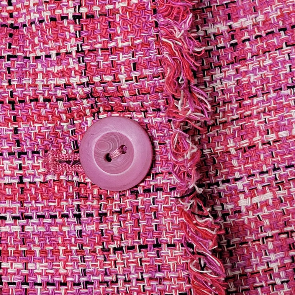 EUC Sigrid Olsen Silk Pink Tweed Blazer - Picture 4 of 15